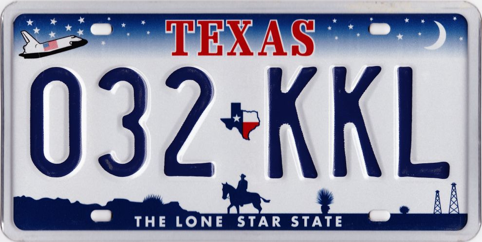 Texas License Plate