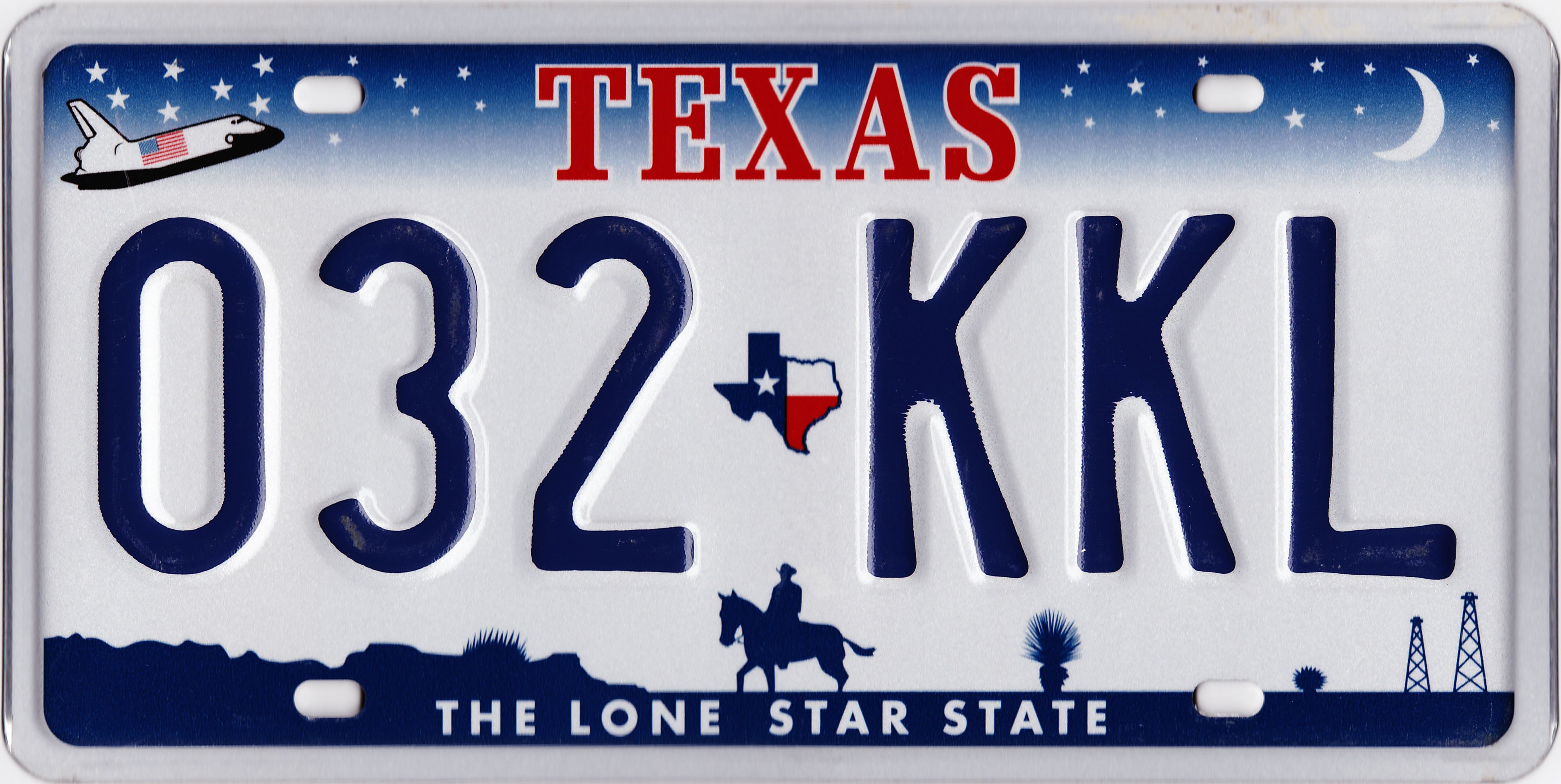 Texas License Plate Template